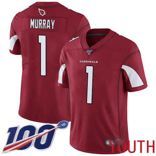 Arizona Cardinals Limited Red Youth Kyler Murray Home Jersey NFL Football 1 100th Season Vapor Untouchable